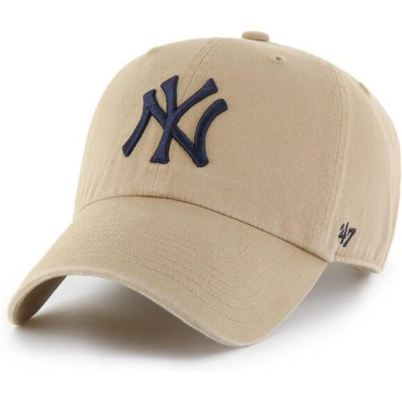 MLB Baseball Hat Adjustable Strapback Khaki Dad Cap Cotton One Size Adult - Picture 1 of 5